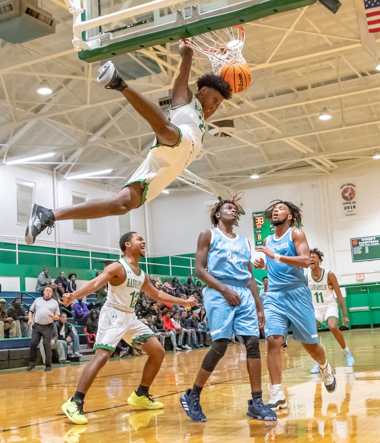 their home basketball game against West Rowan